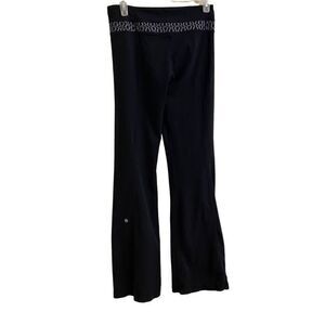 Lululemon Grover Reversible Flare Leggings Yoga Pants Black Size 6